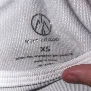 Xs long sleeve white shirt with slit